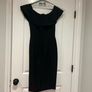 Off The Shoulder Black Dress